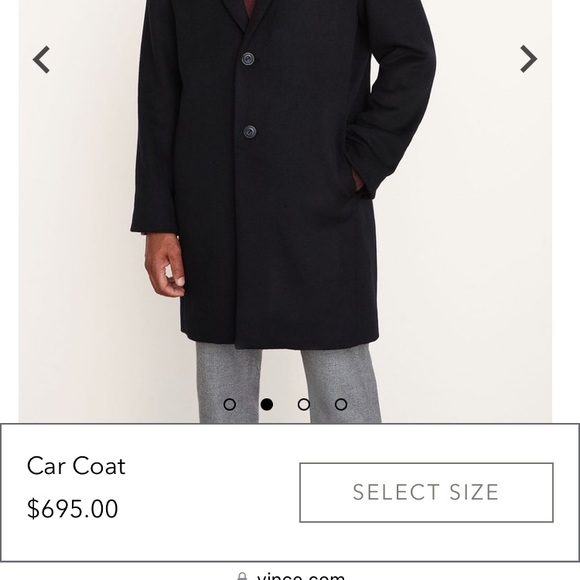 Vince Wool men’s Car Coat large Current - Picture 7 of 7